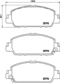 HELLA PAGID 8db355021471 -  Комплект тормозных колодок, дисковый тормоз